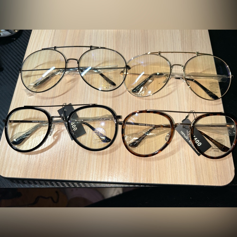 Men's Classic Aviator Glasses - Black, Gold, Tortoise